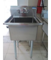 Sink, One Compartment, with faucet
